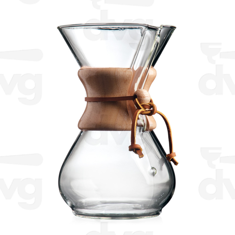 CARAFFA IN VETRO PER SISTEMA CAFFE' FILTRO CHEMEX 6 TZ