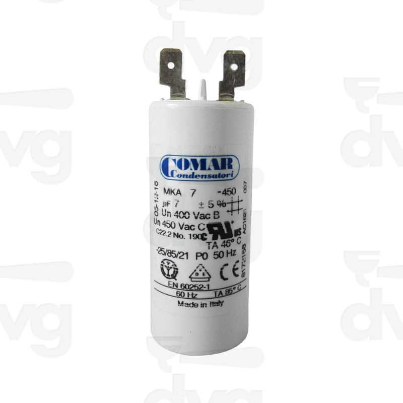 CONDENSATORE 7UF 230V 