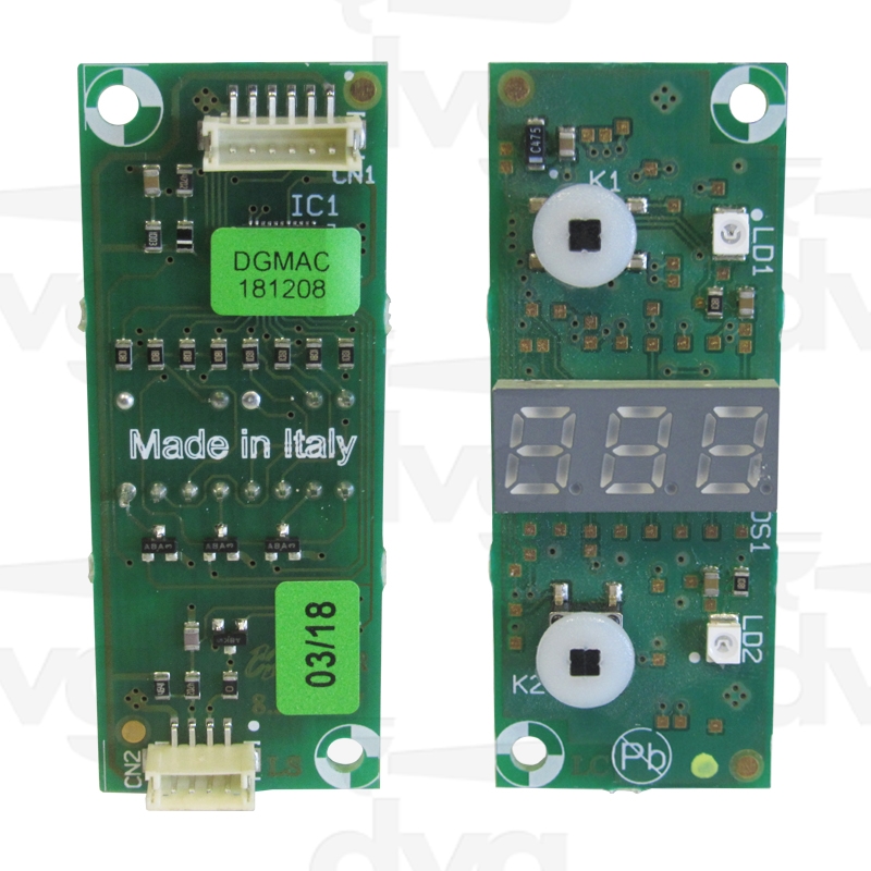 SCHEDA DISPLAY CTR. MACININO RR5 ROSSI