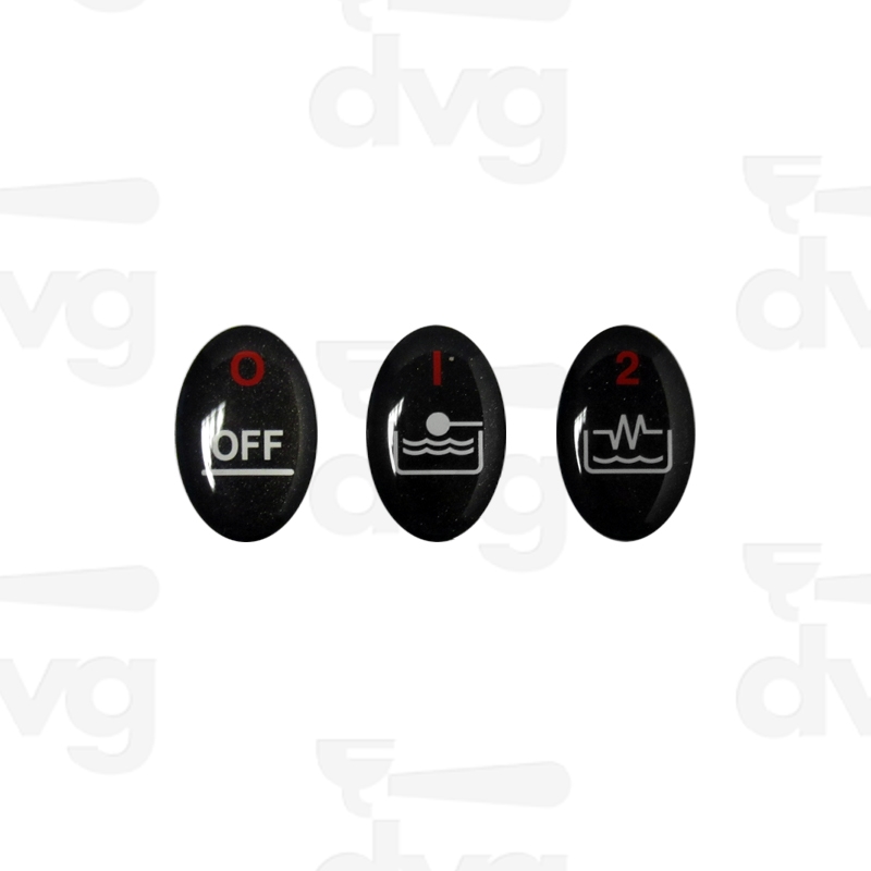 KIT 3 ADESIVI INTERRUTTORE GENERALE