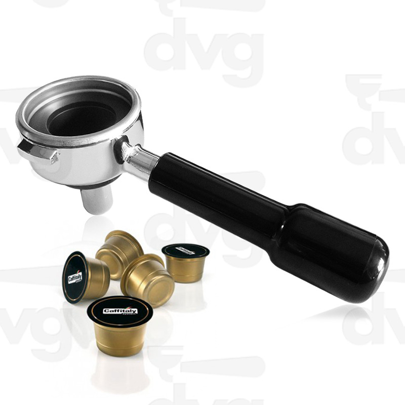 PORTAFILTRO CAPSULA SINGOLA CAFFITALY® MOD. CIMBALI CON KIT SUPEREMULSIONE 