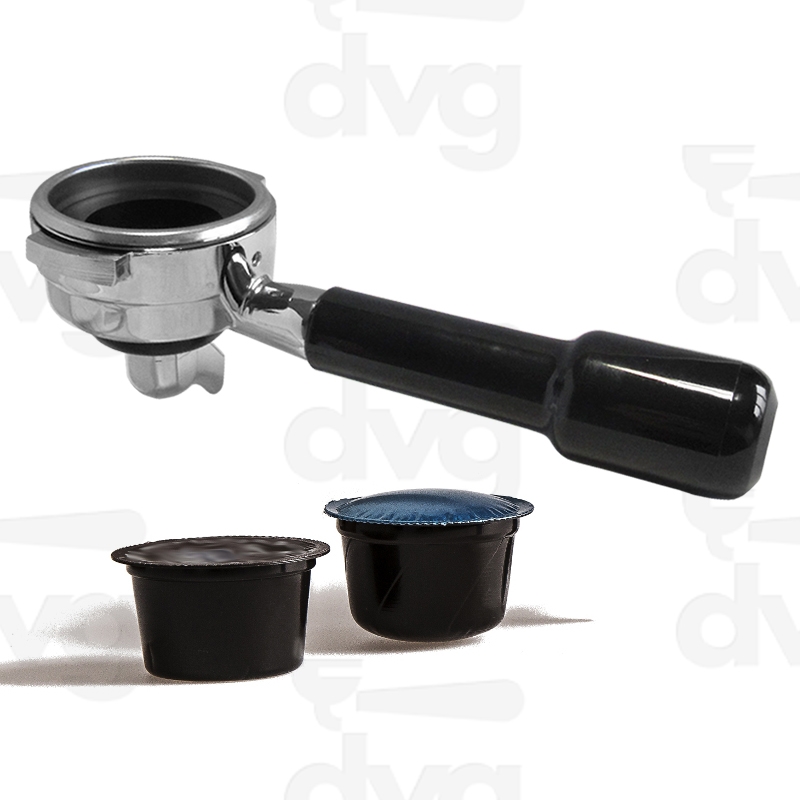 PORTAFILTRO CAPSULA SINGOLA COMPATIBILE LAVAZZA BLUE® MOD. CONTI -CON BECCUCCIO CURVO