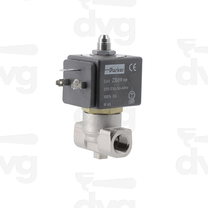 ELETTROVALVOLA PARKER 3 VIE 1/4 1/4 220/230V 50/60Hz, 6 BAR, DN 3MM TEATA - CREM EXPOBAR