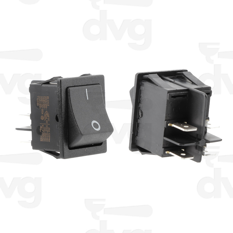 INTERRUTTORE BIPOLARE NERO 10A 250V