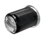 VOLANTINO RUBINETTO VAPORE/ACQUA MOD. COMPACT D.40 NERO CON TAPPO E GHIERA CROMATI