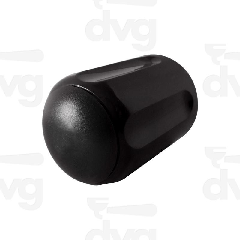 VOLANTINO RUBINETTO FAEMA COMPACT -NERO, C/TAPPO NERO NEUTRO