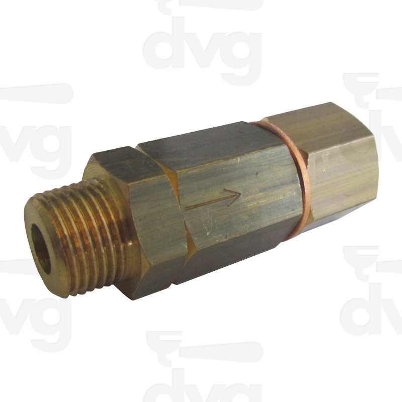 VALVOLA NON RITORNO IN 3/8NPT OUT 1/4G FEM C/FRECCIA (TE TD TN)