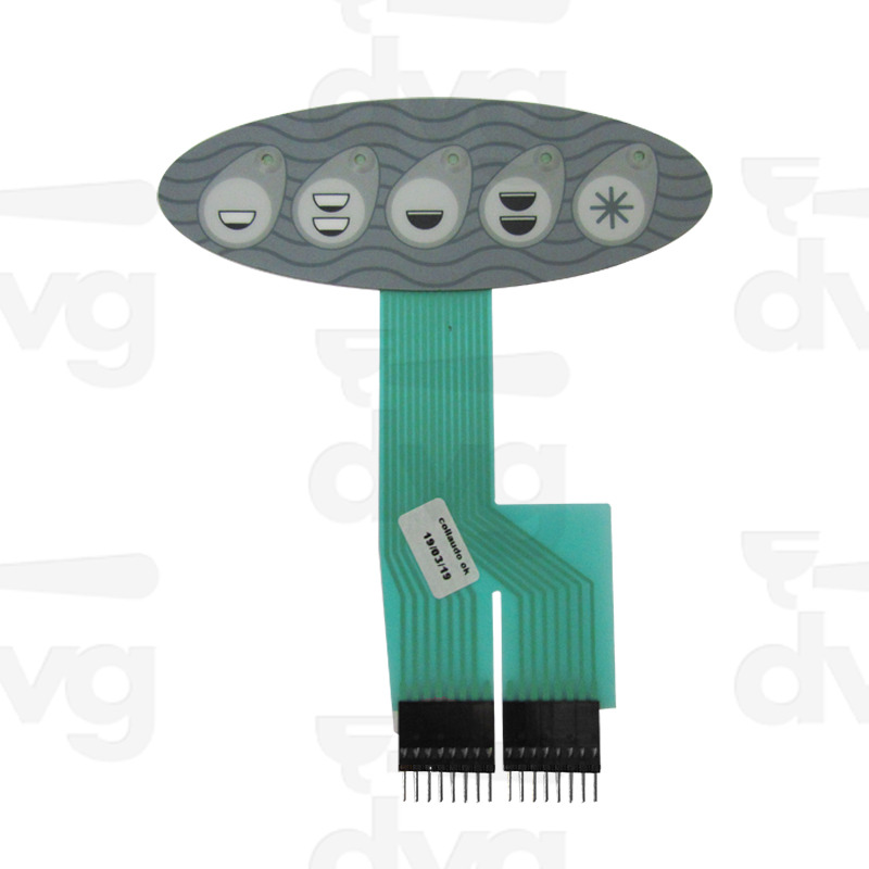 PULSANTIERA MEMBRANA BIANCHI SOFIA 5 TASTI 5 LED