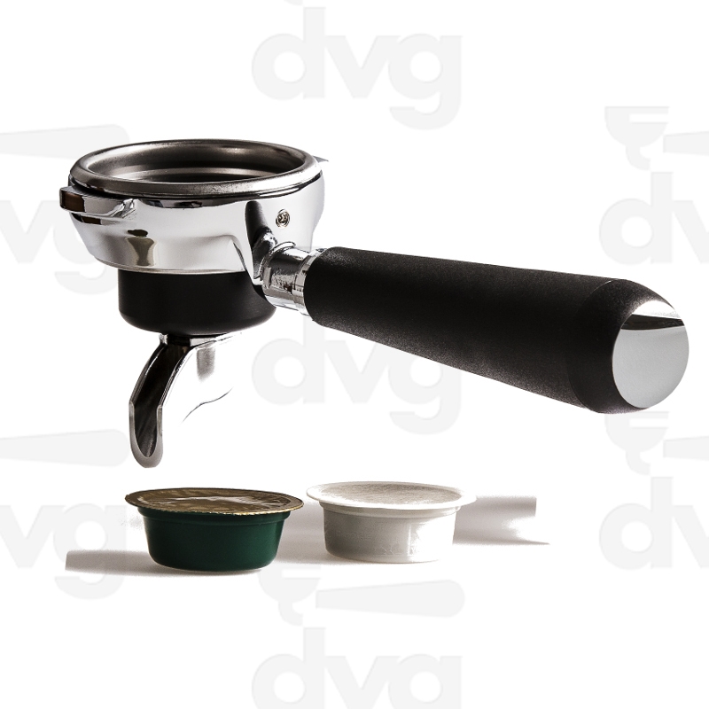 PORTAFILTRO CAPSULA SINGOLA COMPATIBILE LAVAZZA A MODO MIO® MOD. SIMONELLI -CON BECCUCCIO CURVO