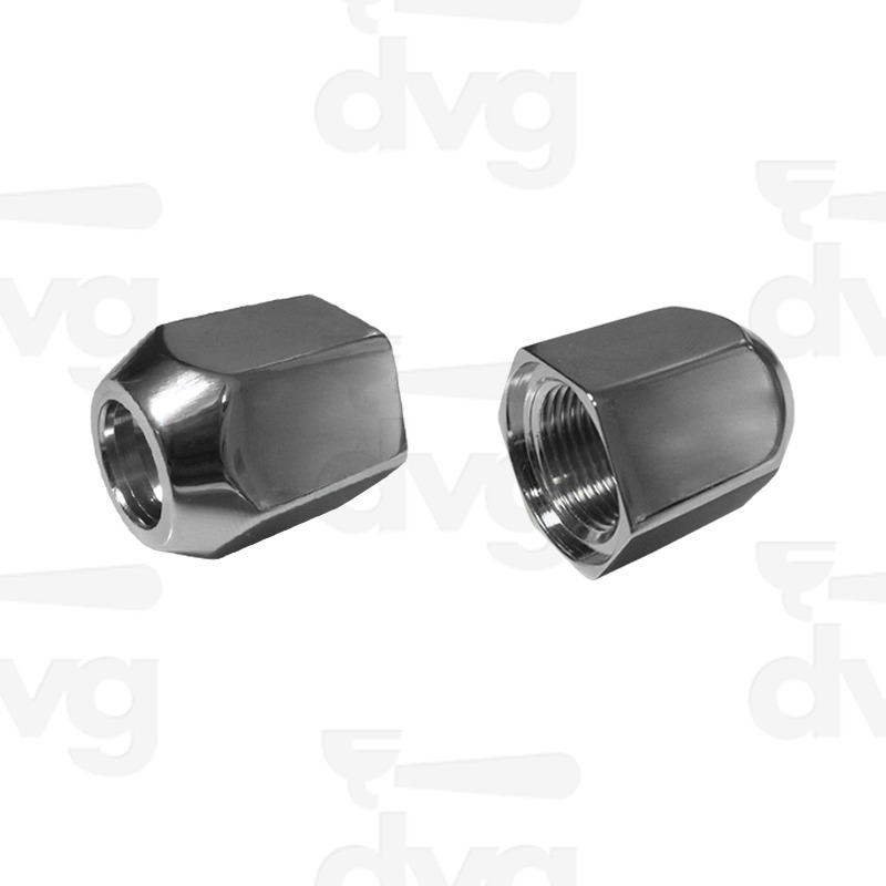 DADO SNODO RUBINETTO 3/8'' OTTONE CROMATO LUCIDO L.26MM - CW614N