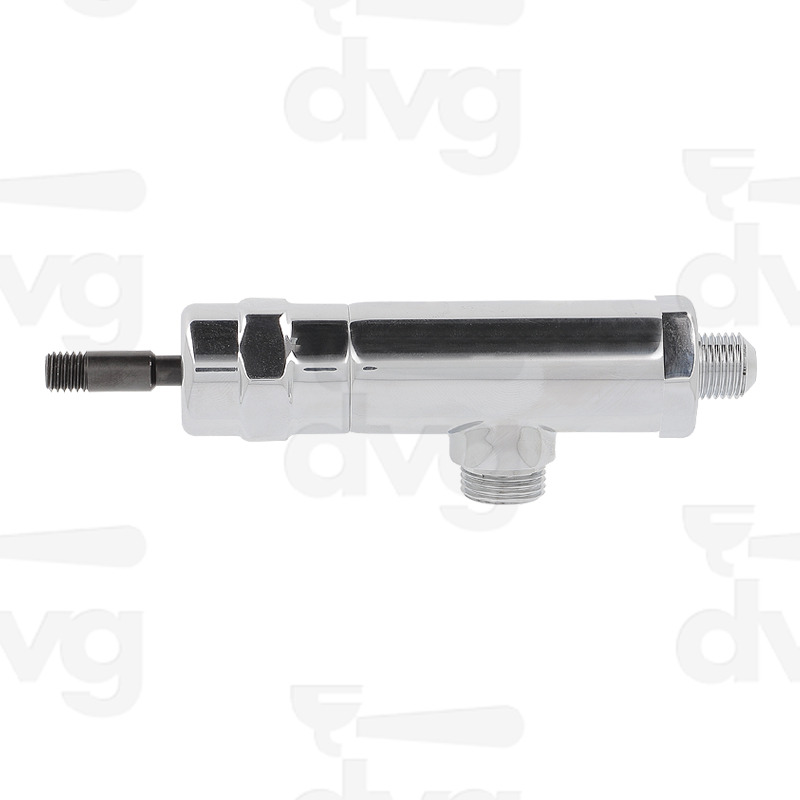 RUBINETTO A LEVA/JOISTICK ACQUA/VAPORE LUNGO 1/4 A CARTELLA M8 CROMATO LUCIDO