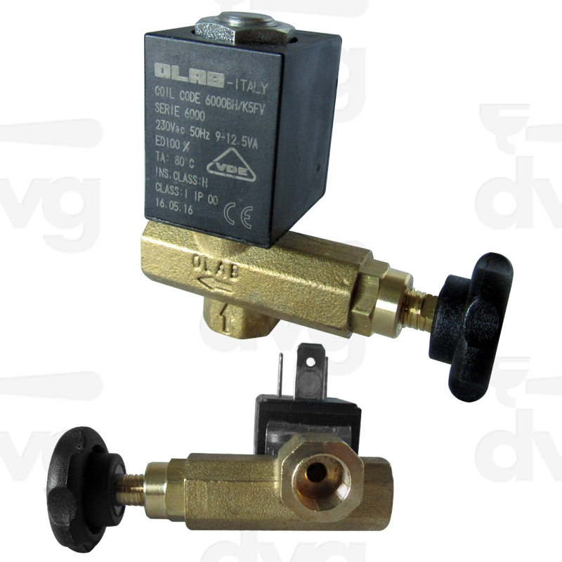 ELETTROVALVOLA OLAB REGOLAZIONE PORTATA AEA 230V 50HZ 1/8"F- WEGA