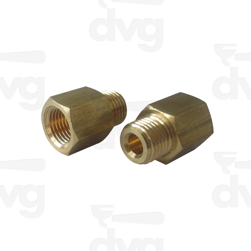 RACCORDO DRITTO 1/4F 1/4M FORO D.1-2 - WEGA