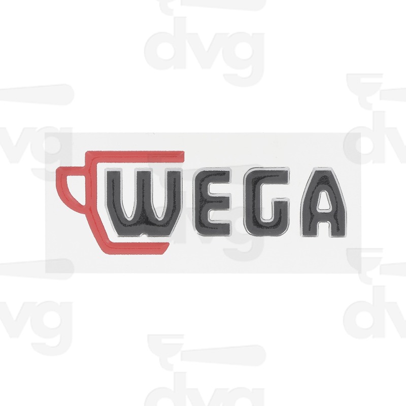 ETICHETTA ADESIVA "WEGA" NERA-ROSSA 85X30MM