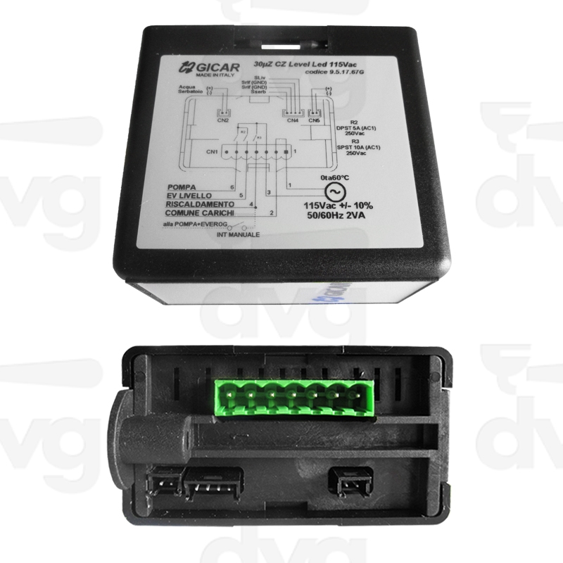 DOSATURA MICROPROCESSORE 30uZ LEVEL LED 115VAC