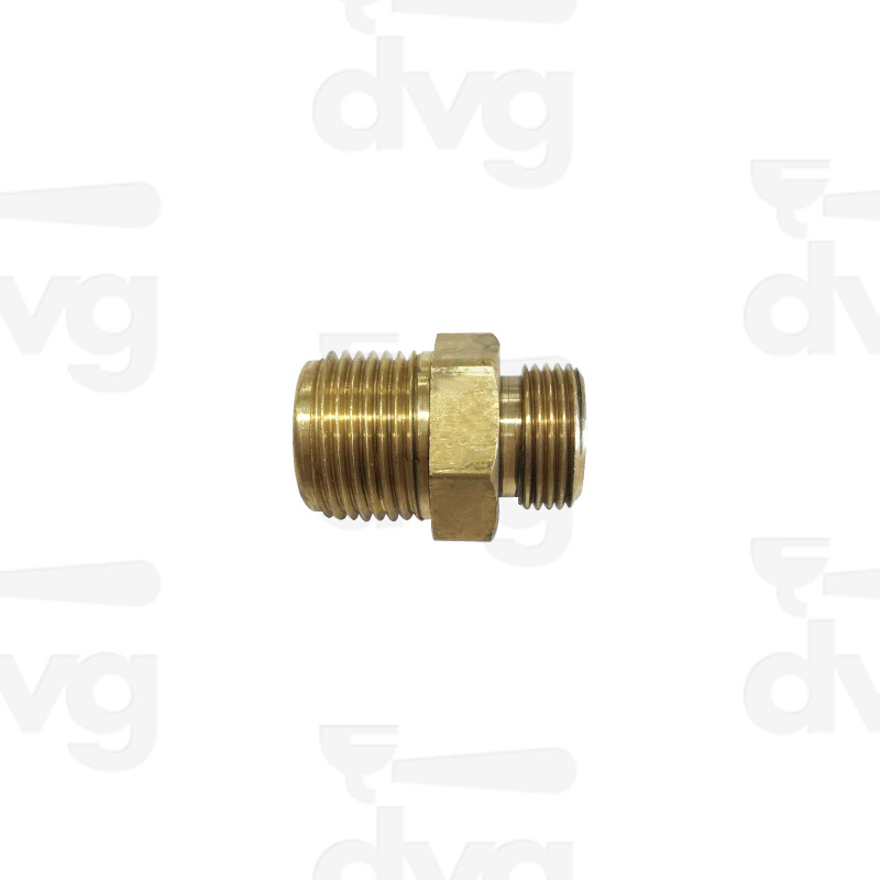 NIPLES 9/16"M - 3/8"M GAS HEX 18 MM -USA