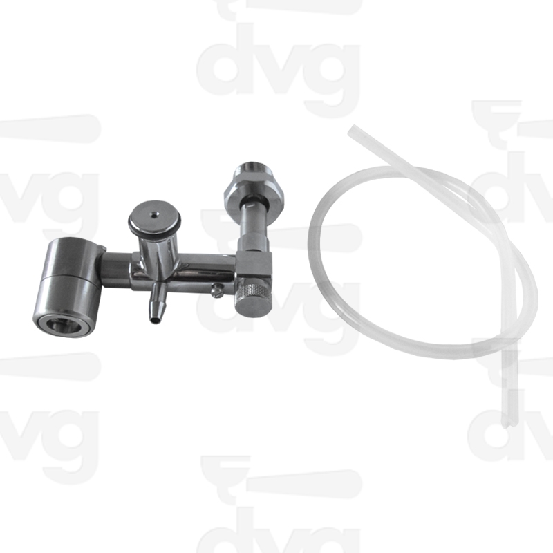 CAPPUCCINATORE INOX ORIZZONTALE SFERA LUNGA E DADO MASCHIO