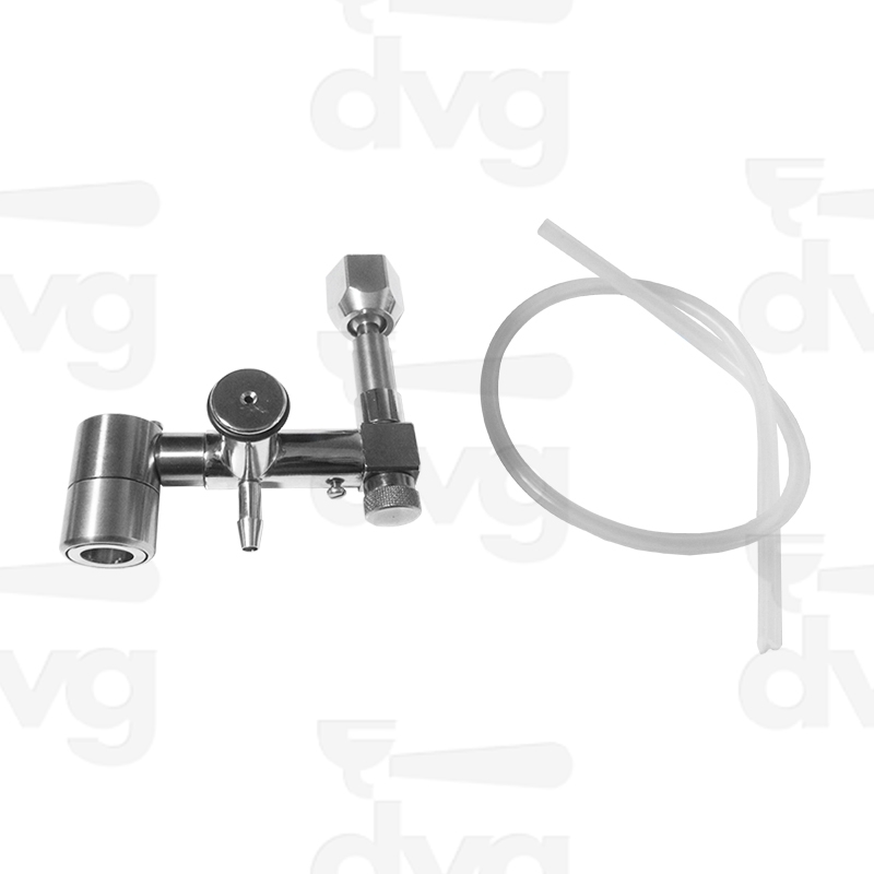 CAPPUCCINATORE INOX ORIZZONTALE SFERA LUNGA E DADO FEMMINA