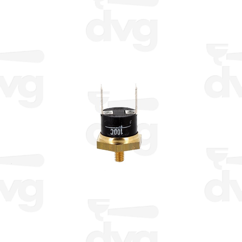 TERMOSTATO 100° RIARMO AUTOMATICO M4X6 FASTON VERTICALE OTTONE