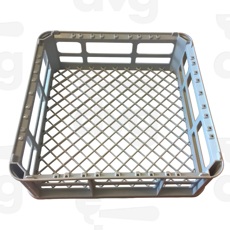 CESTO QUADRATO PLASTICA 40X40XH13 BICCHIERI