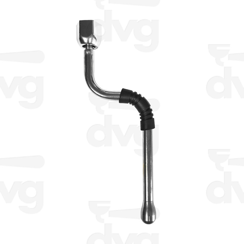 LANCIA VAPORE INOX K7 L.175MM CON DADO CROMATO E SPRUZZATORE ESAGONALE 2F D.1,5MM