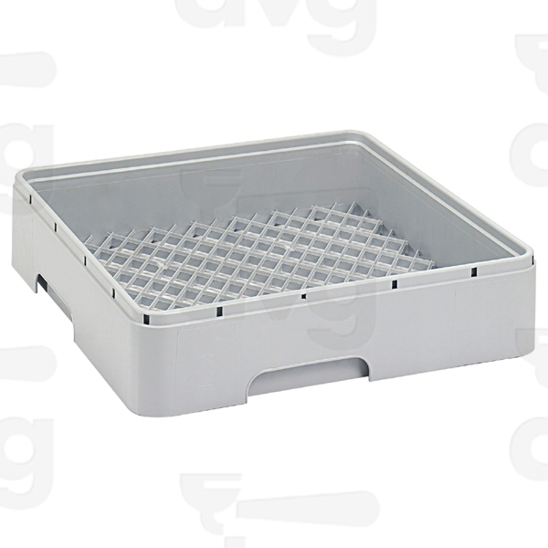 CESTO QUADRATO PLASTICA LAVAGGIO BICCHIERI CHIUSO 45X45XH10,6