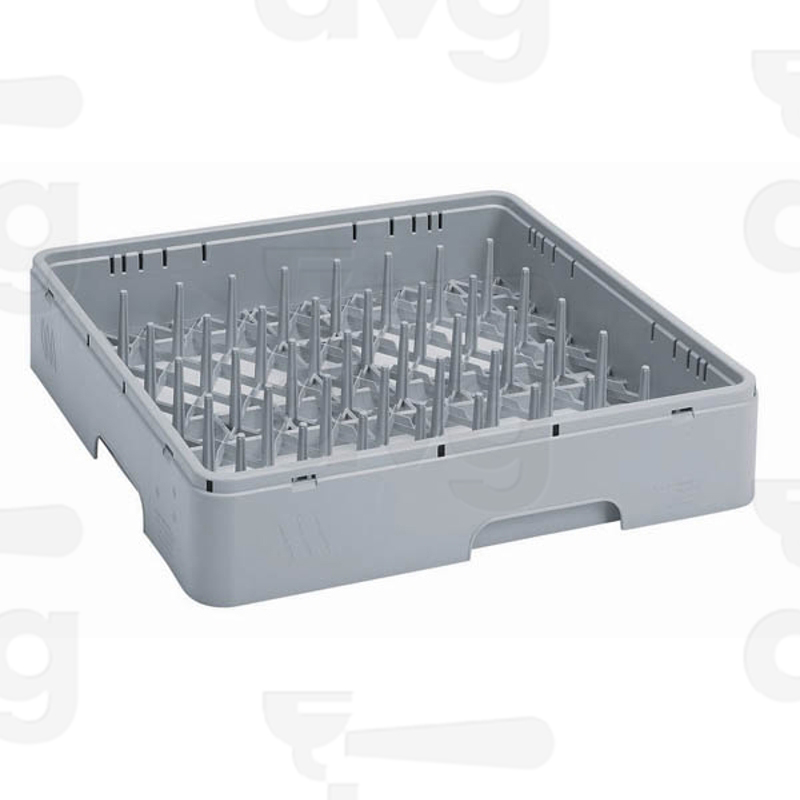 CESTO QUADRATO PLASTICA LAVAGGIO PIATTI PIANI E FONDI 50x50xH10,6