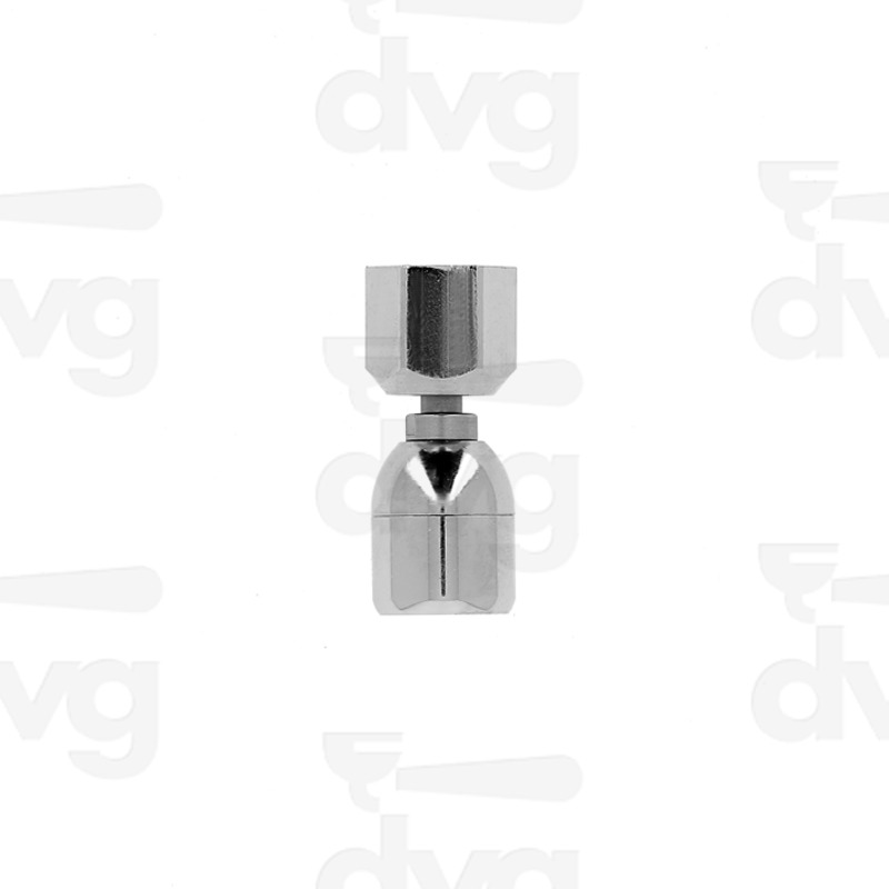 LANCIA ACQUA INOX CON FRANGIACQUA E DADO 3/8 CROMATO NSF, AERATORE IN POM ALIMENTARE -SENZA TUBO