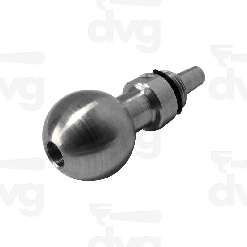 SFERA INOX PER SNODO TUBO VAPORE/ACQUA CON PORTAGOMMA E OR MONTATO