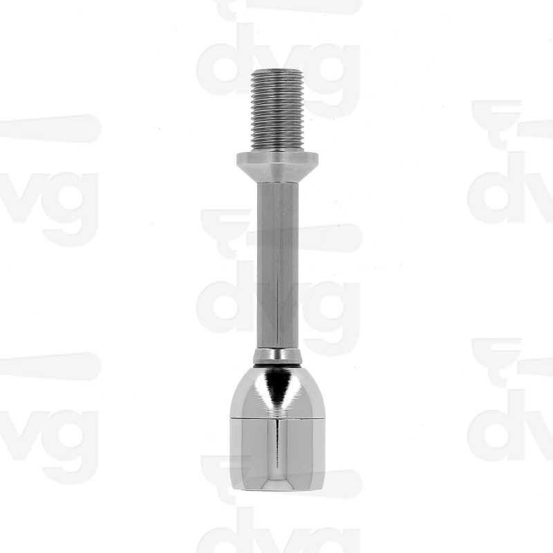 LANCIA ACQUA INOX DRITTA CON FRANGIACQUA CROMATO E RACCORDO INOX 1/4 ESTERNO, 1/8 INTERNO