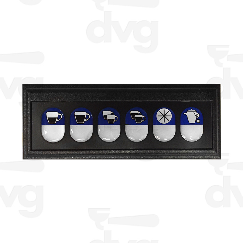 PULSANTIERA SMD 6T/6L SPRING "BLUE LIGHT" 