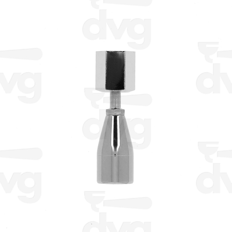 LANCIA ACQUA CON FRANGIACQUA INOX E DADO 3/8 CROMATO, LUNGA -SENZA TUBO