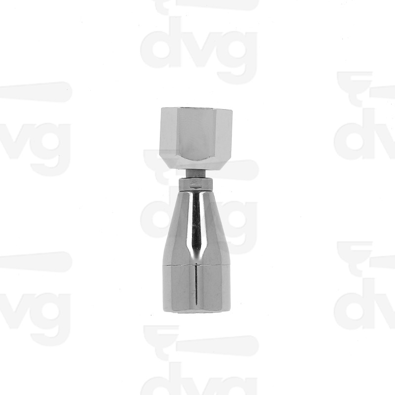 LANCIA ACQUA CON FRANGIACQUA INOX E DADO 3/8 CROMATO -SENZA TUBO