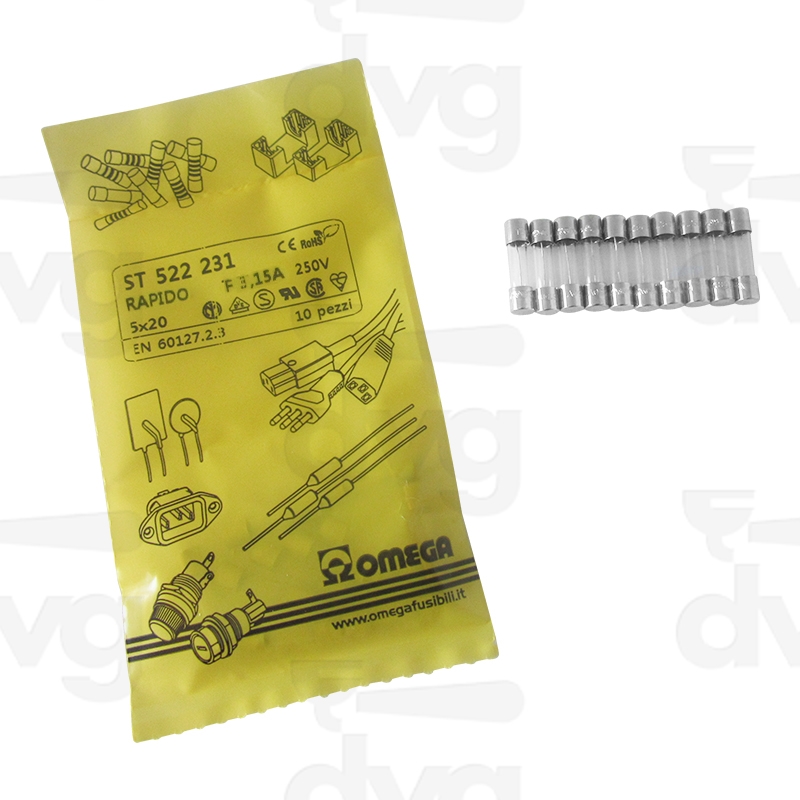 FUSIBILE 5X20 3,15A RAPIDO S500 CE/UL/VDE/CSA/CCC