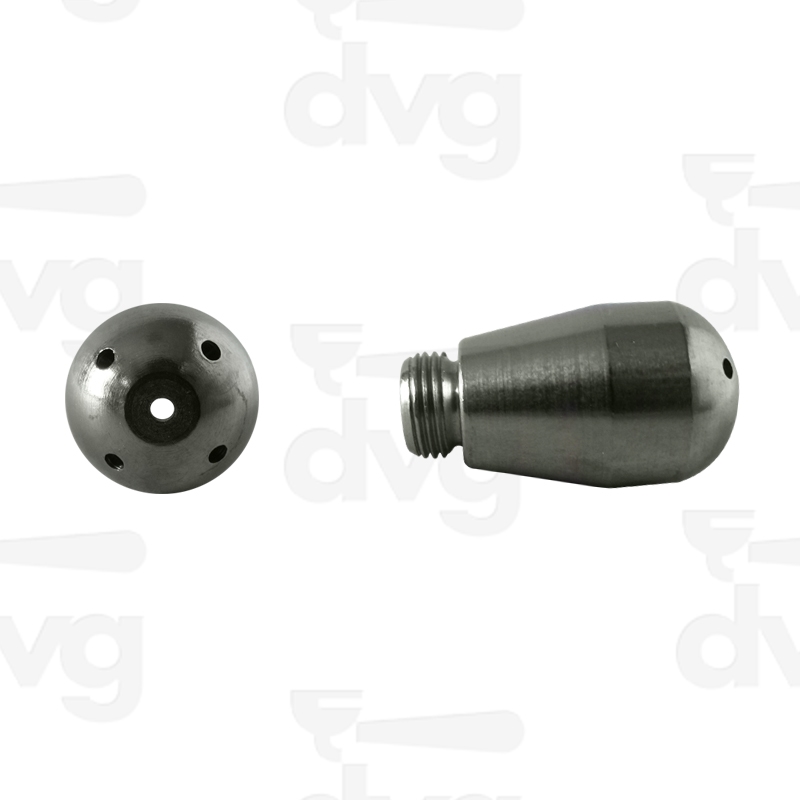 SPRUZZATORE VAPORE INOX CILINDRICO 5 FORI D.1,5MM INCLIN. 100° - SUPER VAPORE