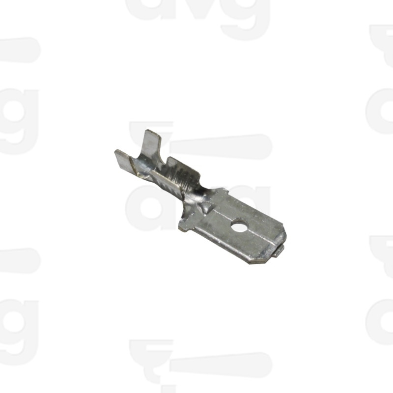 FASTON MASCHIO A CRIMPARE 6,3X0,8MM IN OTTONE STAGNATO