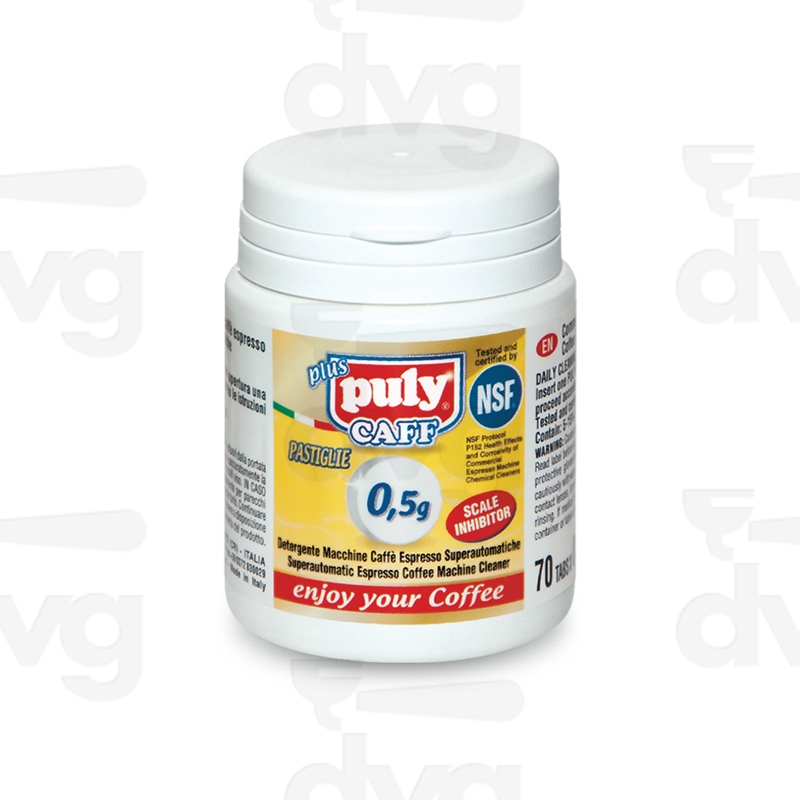PULY CAFF PLUS NSF 70 PASTIGLIE DA 0,5 g. D.10MM H.5MM SMALL