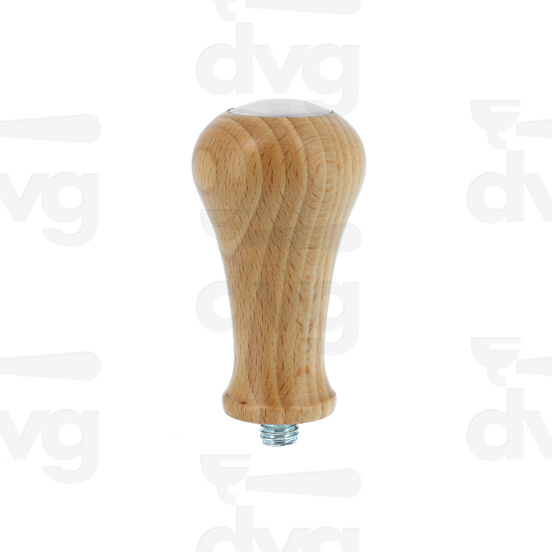 IMPUGNATURA PRESSINO LEGNO FAGGIO CON TAPPO CROMATO