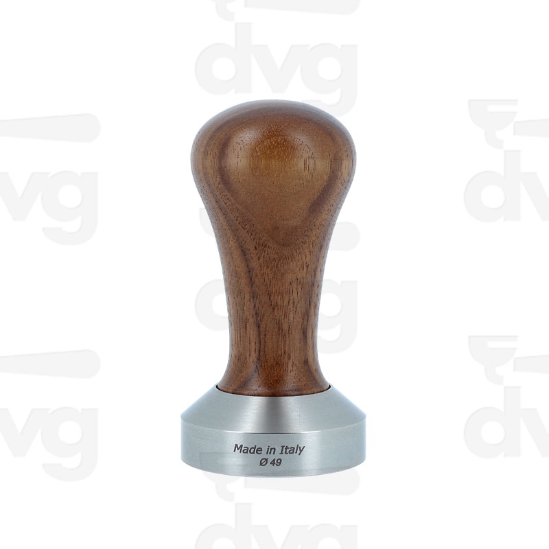 PRESSINO CLASS, LEGNO NOCE, BASE INOX D.49MM FONDO PIATTO