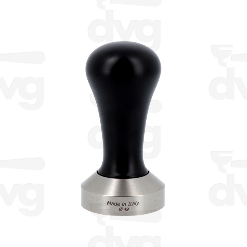 PRESSINO CLASS, LEGNO FAGGIO LACCATO NERO, BASE INOX D.49MM FONDO PIATTO