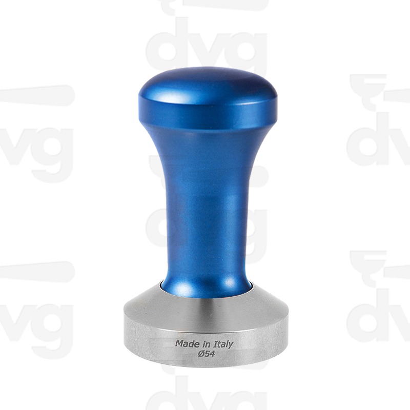 PRESSINO FANTASY MANICO BLU, BASE INOX D.54MM FONDO PIATTO