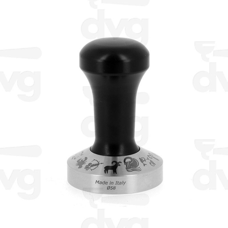 PRESSINO FANTASY ZODIACO MANICO NERO, BASE INOX D.58MM FONDO CONVESSO