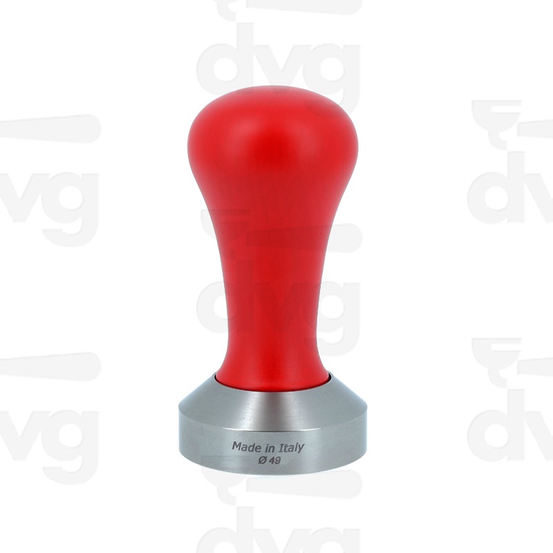 PRESSINO CLASS, LEGNO FAGGIO LACCATO ROSSO, BASE INOX D.49MM FONDO PIATTO