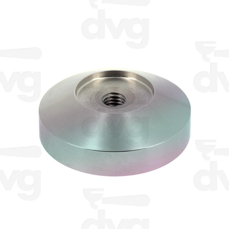 BASE INOX PRESSINO D.58MM FONDO PIATTO - TRATTAMENTO NANOTECH