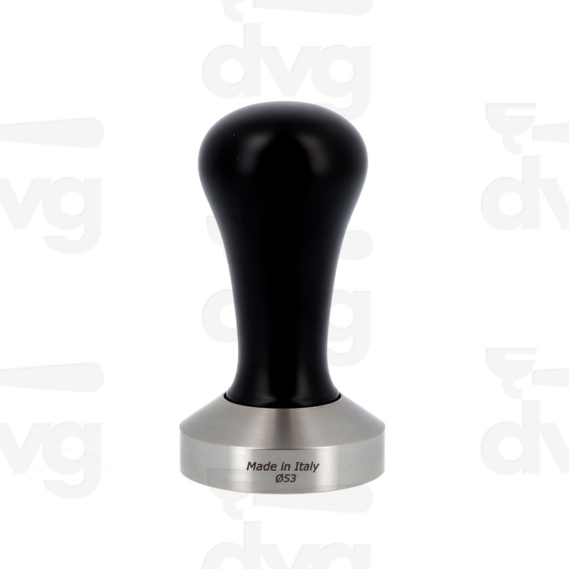 PRESSINO CLASS, LEGNO FAGGIO LACCATO NERO, BASE INOX D.53MM FONDO PIATTO