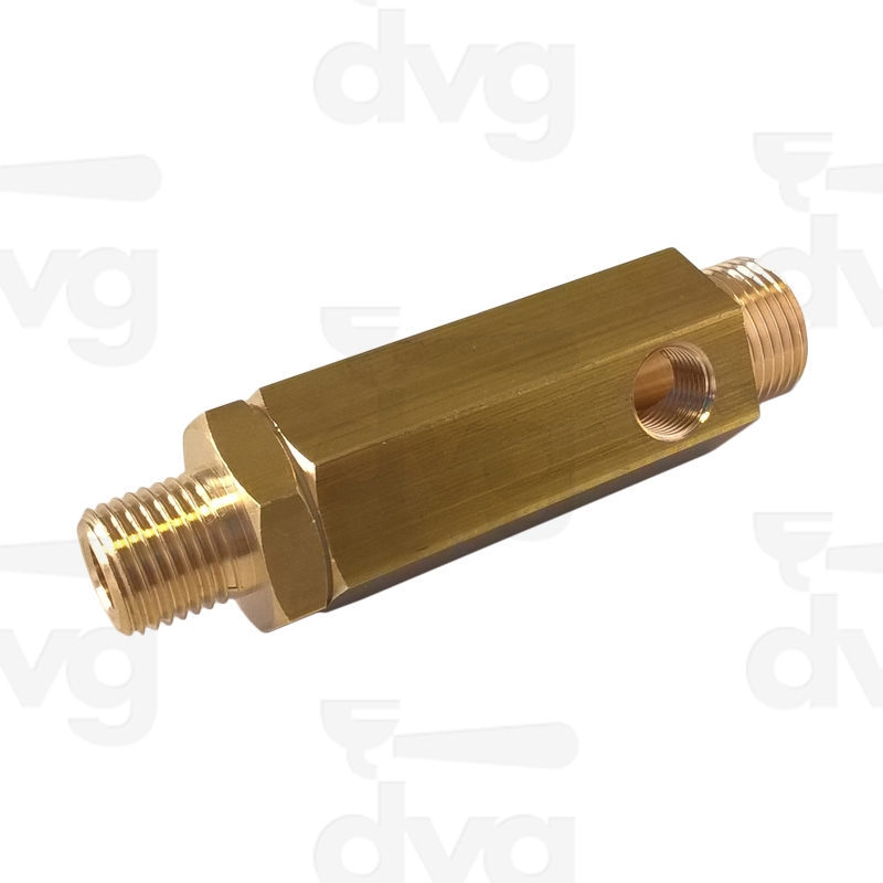 VALVOLA NON RITORNO 3 VIE 1/8F- IN 3/8M - OUT 1/4M