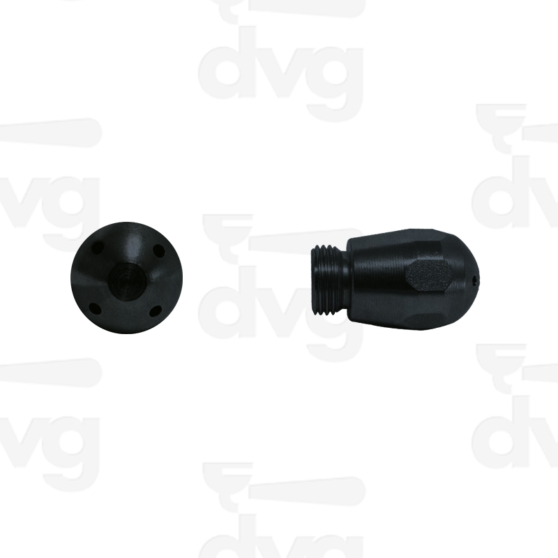 SPRUZZATORE VAPORE INOX ESAGONALE 4 FORI D.1,5MM 90° TEFLONATO®