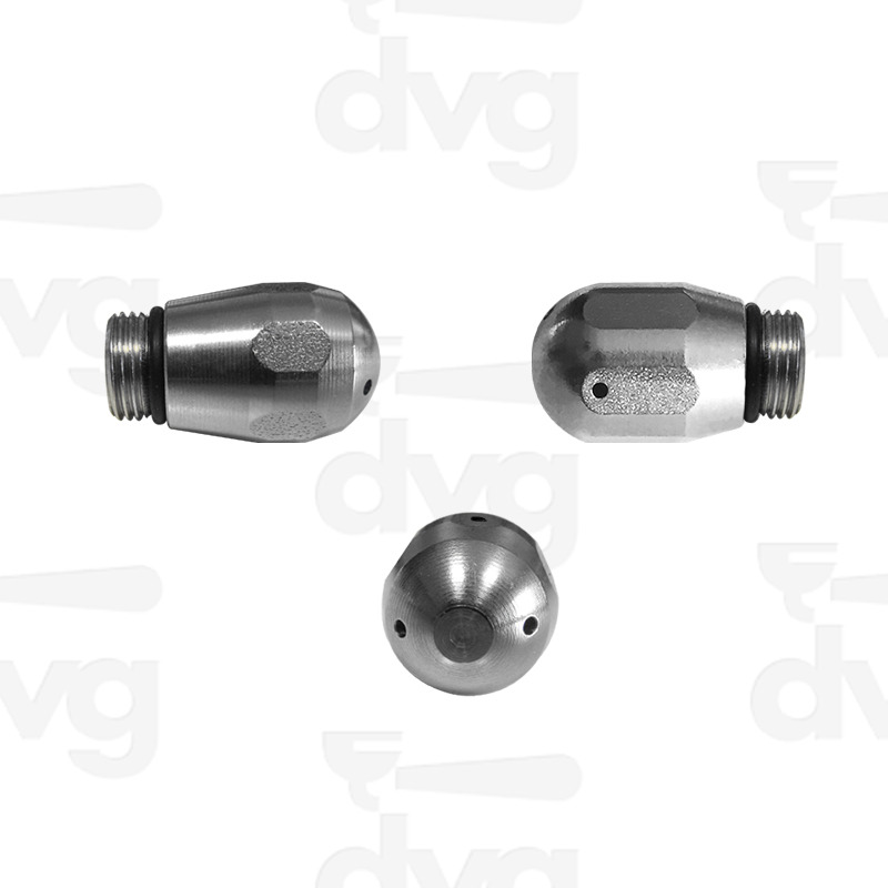 SPRUZZATORE VAPORE INOX  ESAGONALE T10 2F D.1,2MM + 1F LATERALE D.1,2MM CON OR MONTATO
