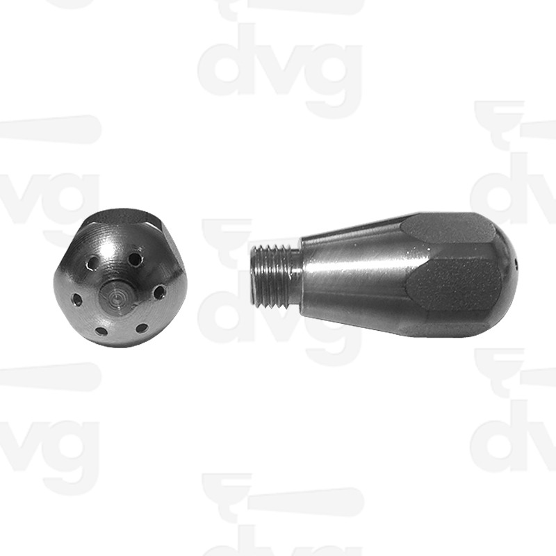 SPRUZZATORE VAPORE INOX ESAGONALE 6 FORI D.1,2MM