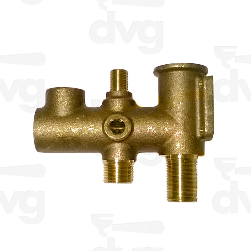 CORPO MASSELLO DVGMS001 ATTACCO MANUALE 1/8" MISCELATORE 1/8F SENZA CARICO MANUALE